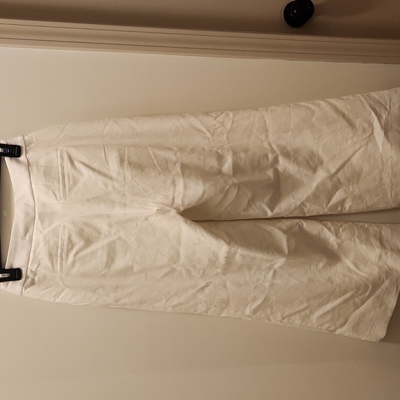 Elie Tahari White Linen Trousers Size 2 - Picture 5 of 5